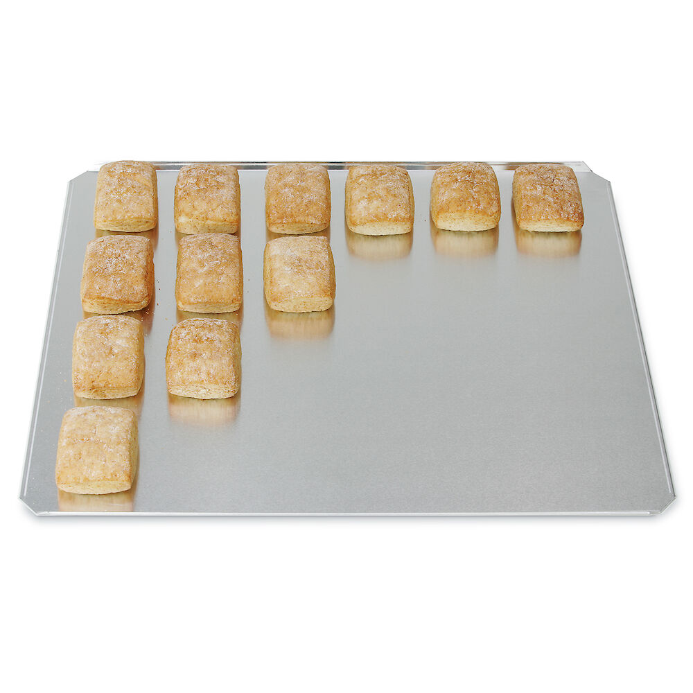 Baking plate Metos GN2/1, aluminium, long side bended