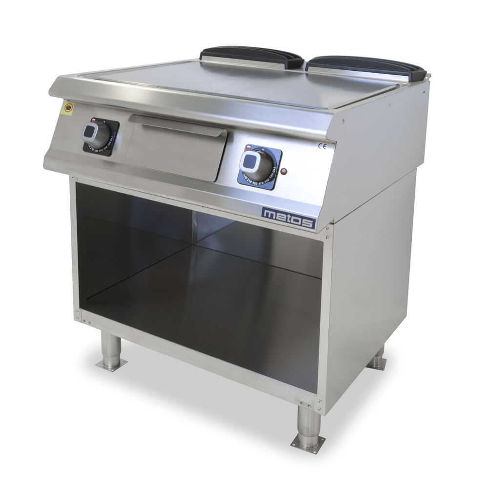 Griddle smooth Metos Diamante D74/10SFTEA with open cupboard 440/3/60Marine