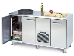Table-type horizontal refrigerators